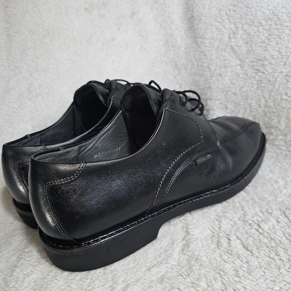 Mephisto Oxford Shoes Mens 11.5 Black  Leather Janeiro Comfort Square Toe.